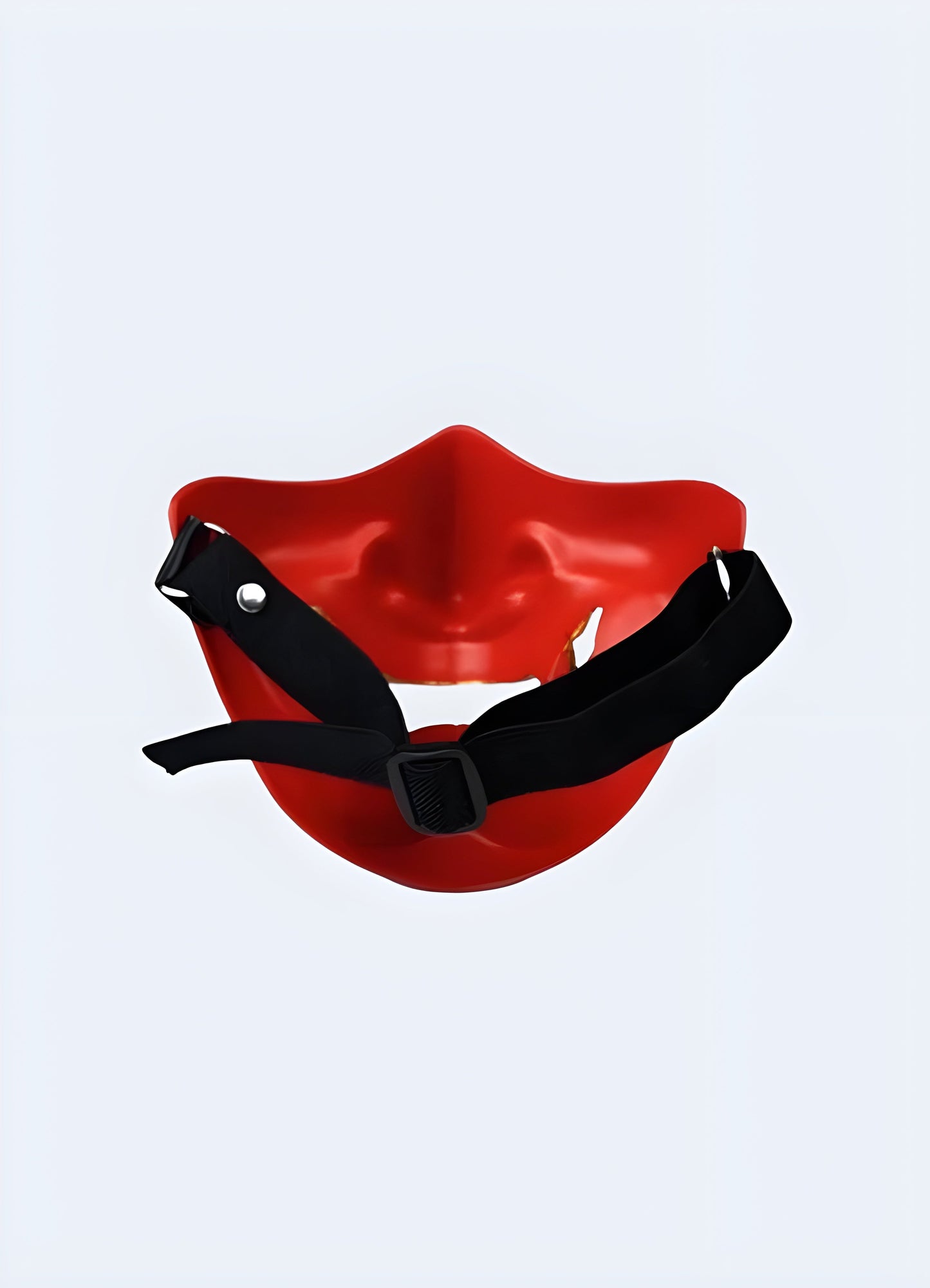 This adjustable oni mask defies gender norms, fitting warriors of all identities.
