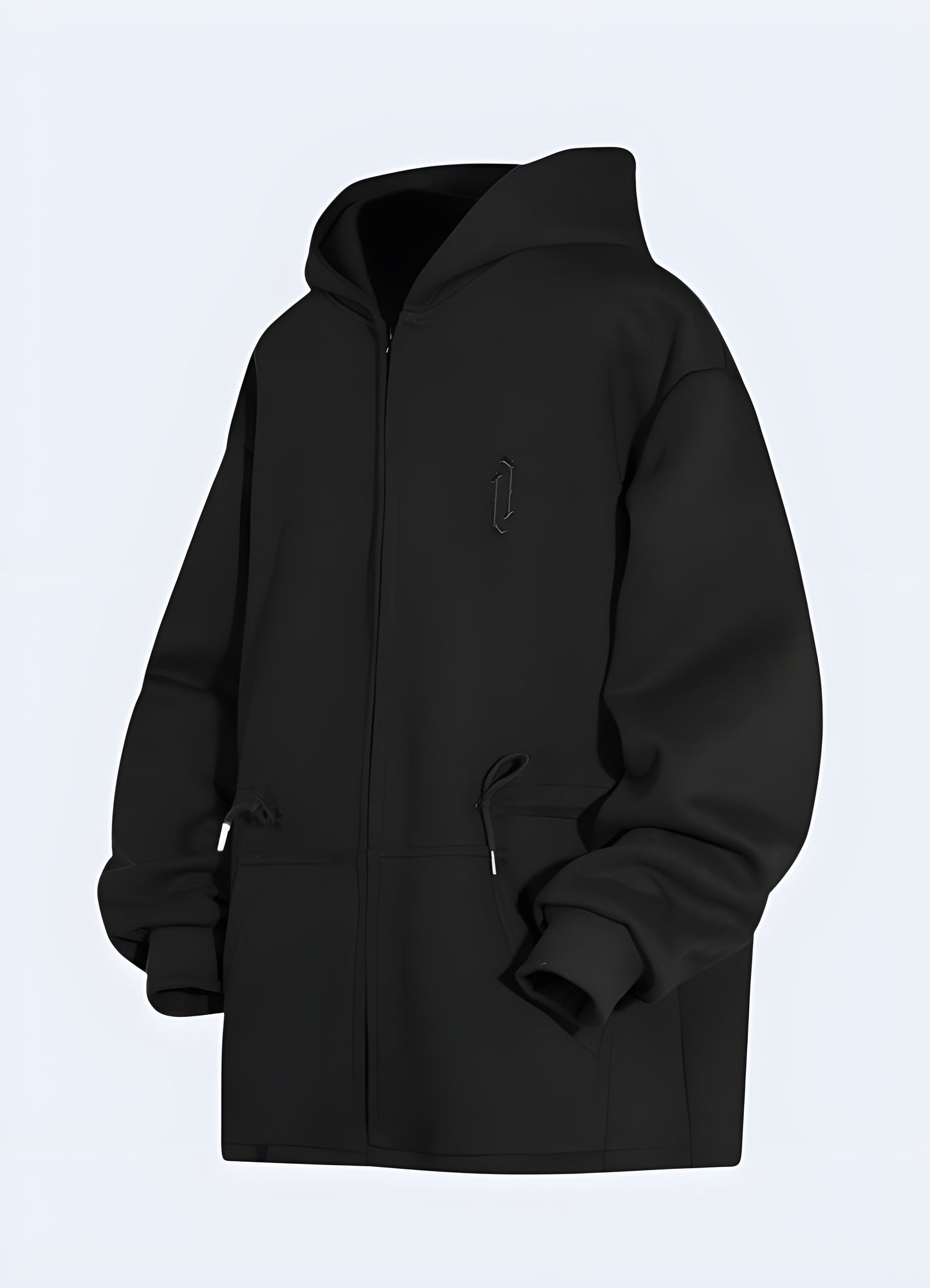 Devil horn hoodie front and side view available in Canada, displaying its unique aesthetic and high-quality construction.
