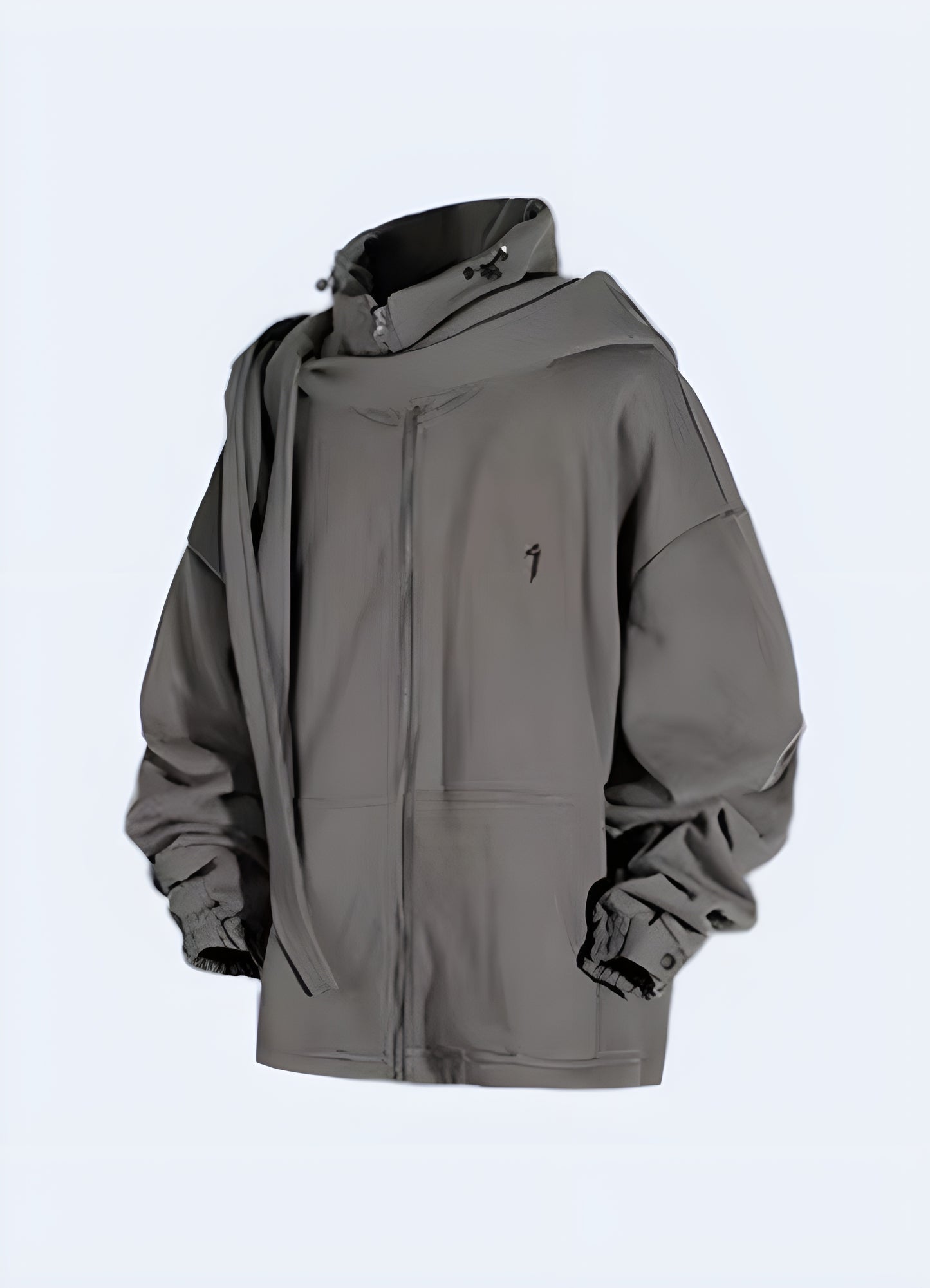 Man wearing grey functional hoodie front view – Canada. Designed with comfort and style in mind, this hoodie features a modern, functional fit ideal for techwear enthusiasts. Perfect for layering during colder months or outdoor adventures.