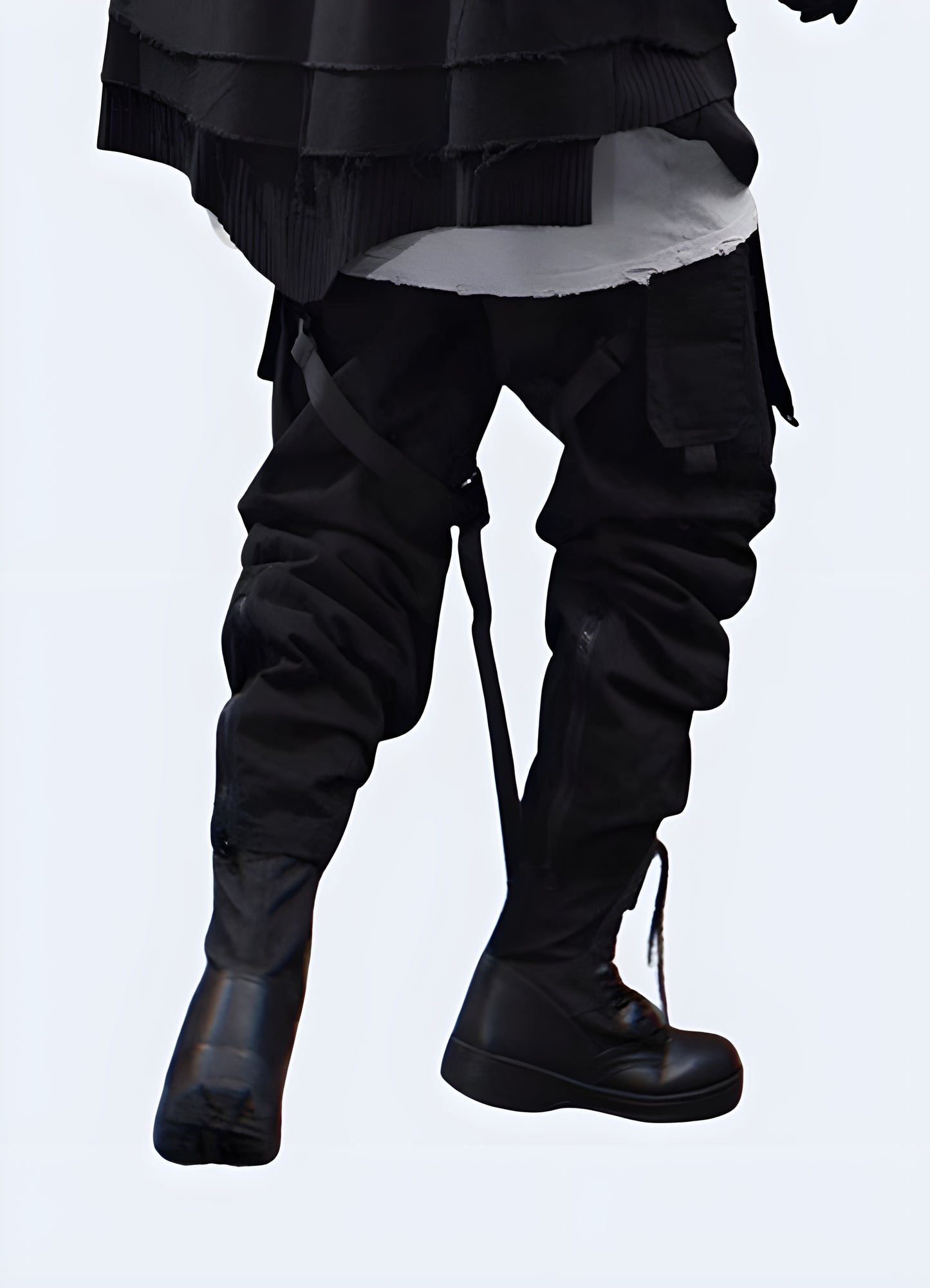 Futuristic pants, back view, sleek and modern design, available in Canada