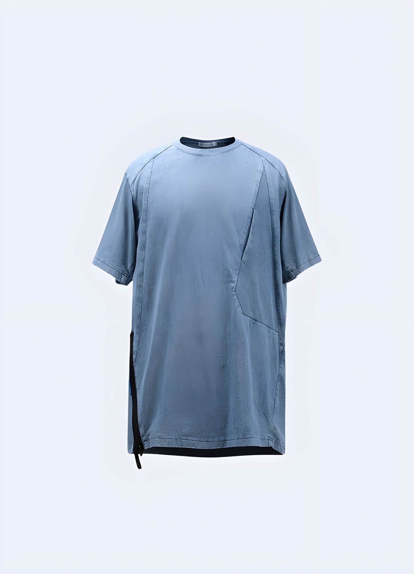 Striking blue futuristic shirt showcasing its cutting-edge style and innovative materials, ideal for making a bold statement in the canada.