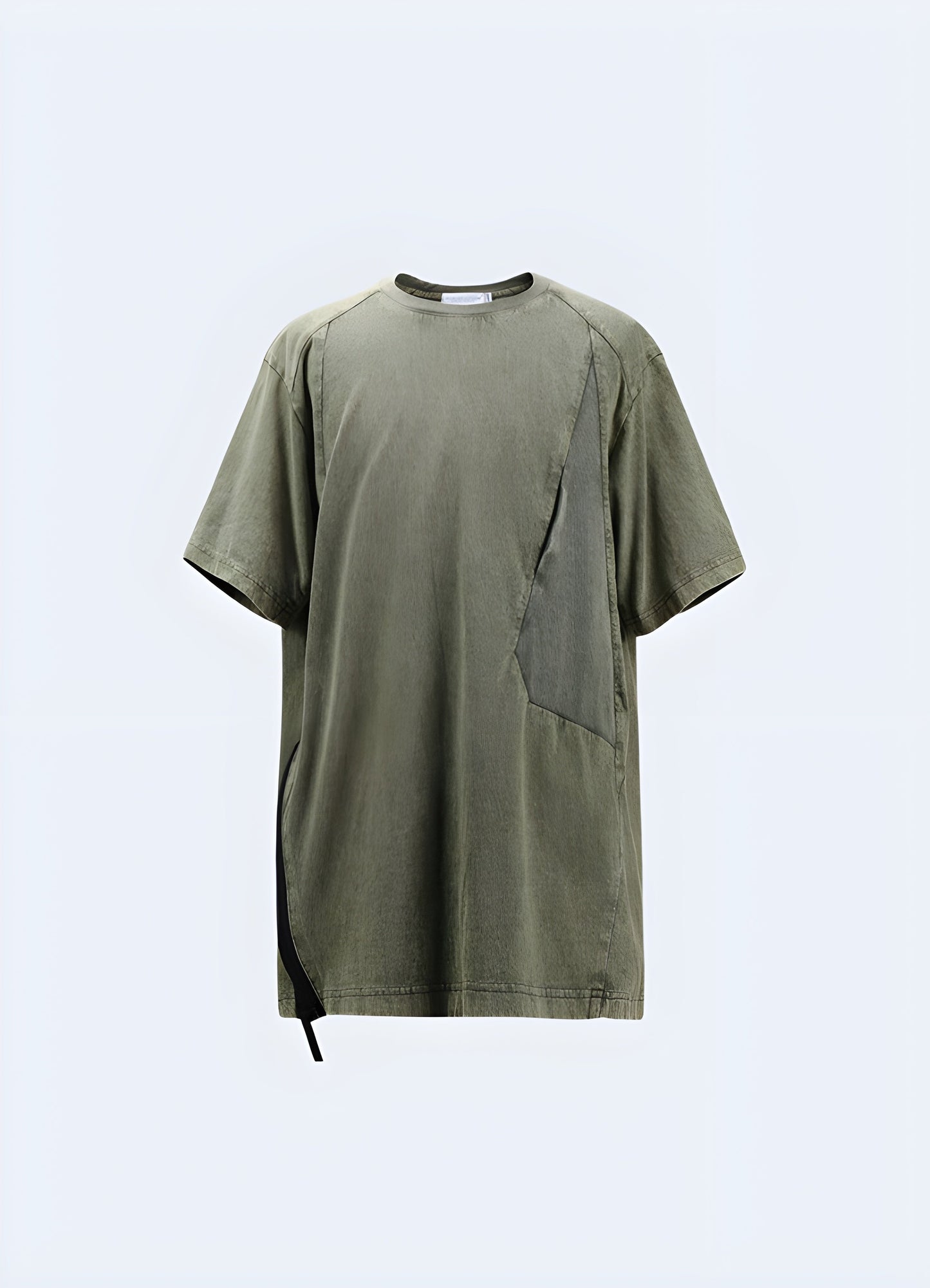 Vibrant green futuristic shirt featuring a unique and eye-catching design, perfect for those seeking to stand out in the canada fashion scene.