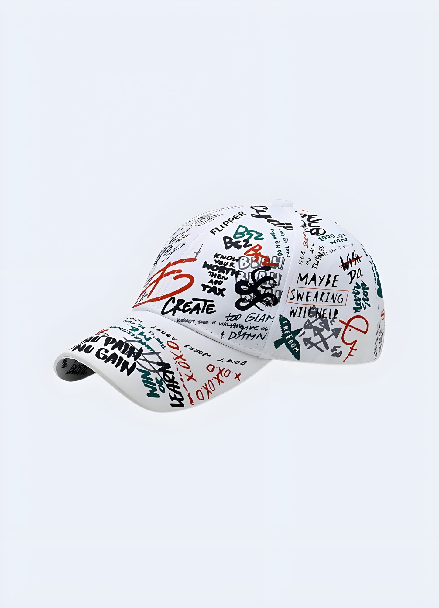 Own your urban style with the graffiti hat. Featuring a vibrant print and adjustable fit, Canada it turns heads wherever you go.