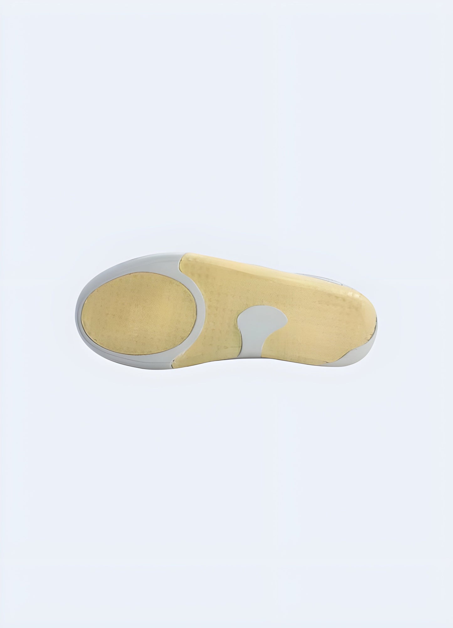 High-top futuristic sneakers in white, side view in the Canada. Clean and contemporary design.