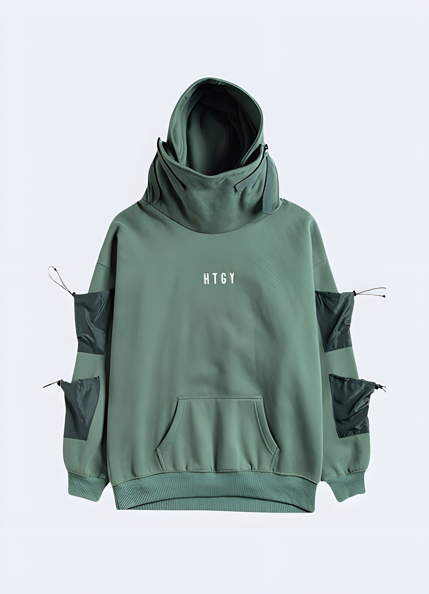 HTGY hoodie front view available in Canada, displaying its sleek appearance and high-quality craftsmanship.