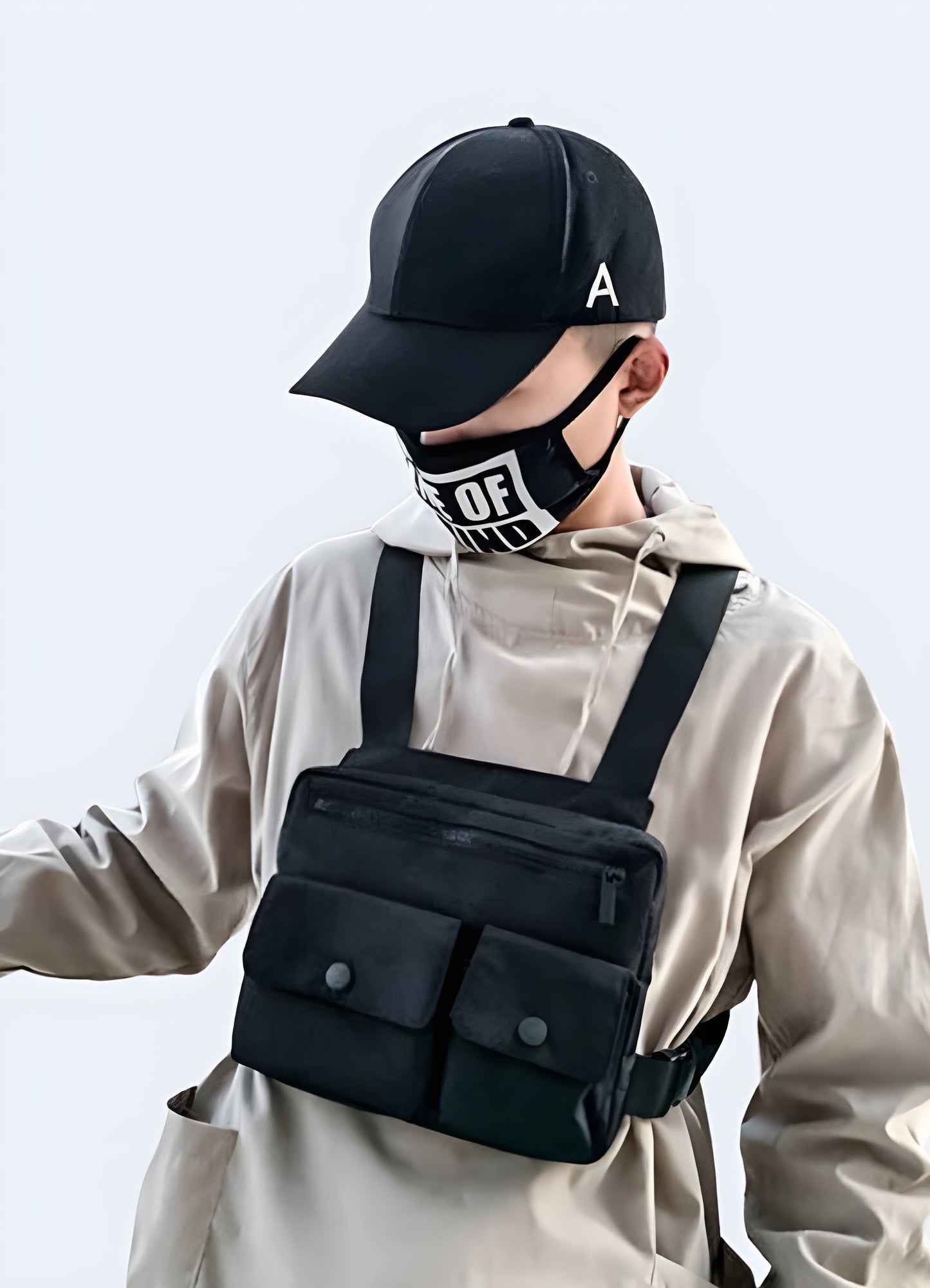 The pouch features a sleek design with adjustable straps and a compact shape, showcasing a modern, trendy style Canada.
