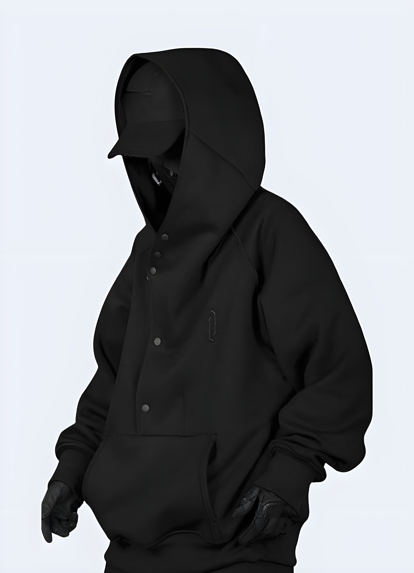 The back of the hoodie is plain, with no visible text or graphics.