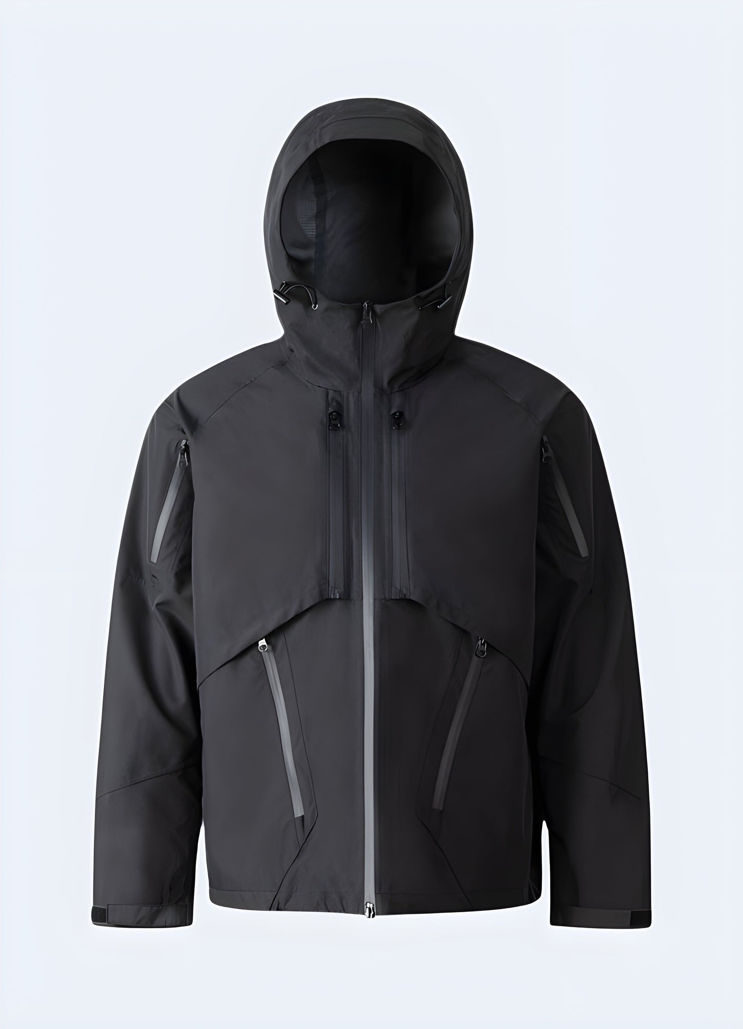 Stylish ninja jacket, front view, designed for versatility and functionality in Canadian weather.