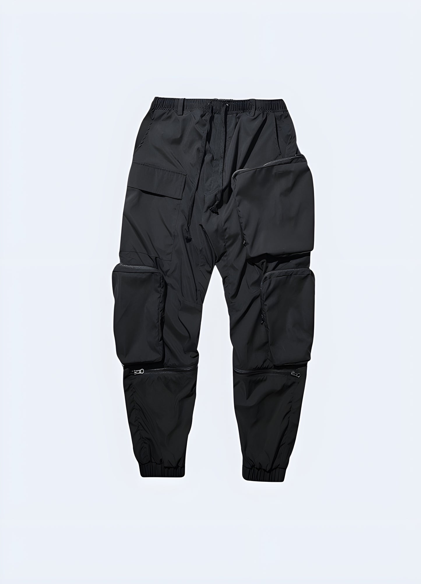 Front view of the stylish and functional Pupil Travel Pants, showcasing their practical design for travelers and active individuals in Canada.
