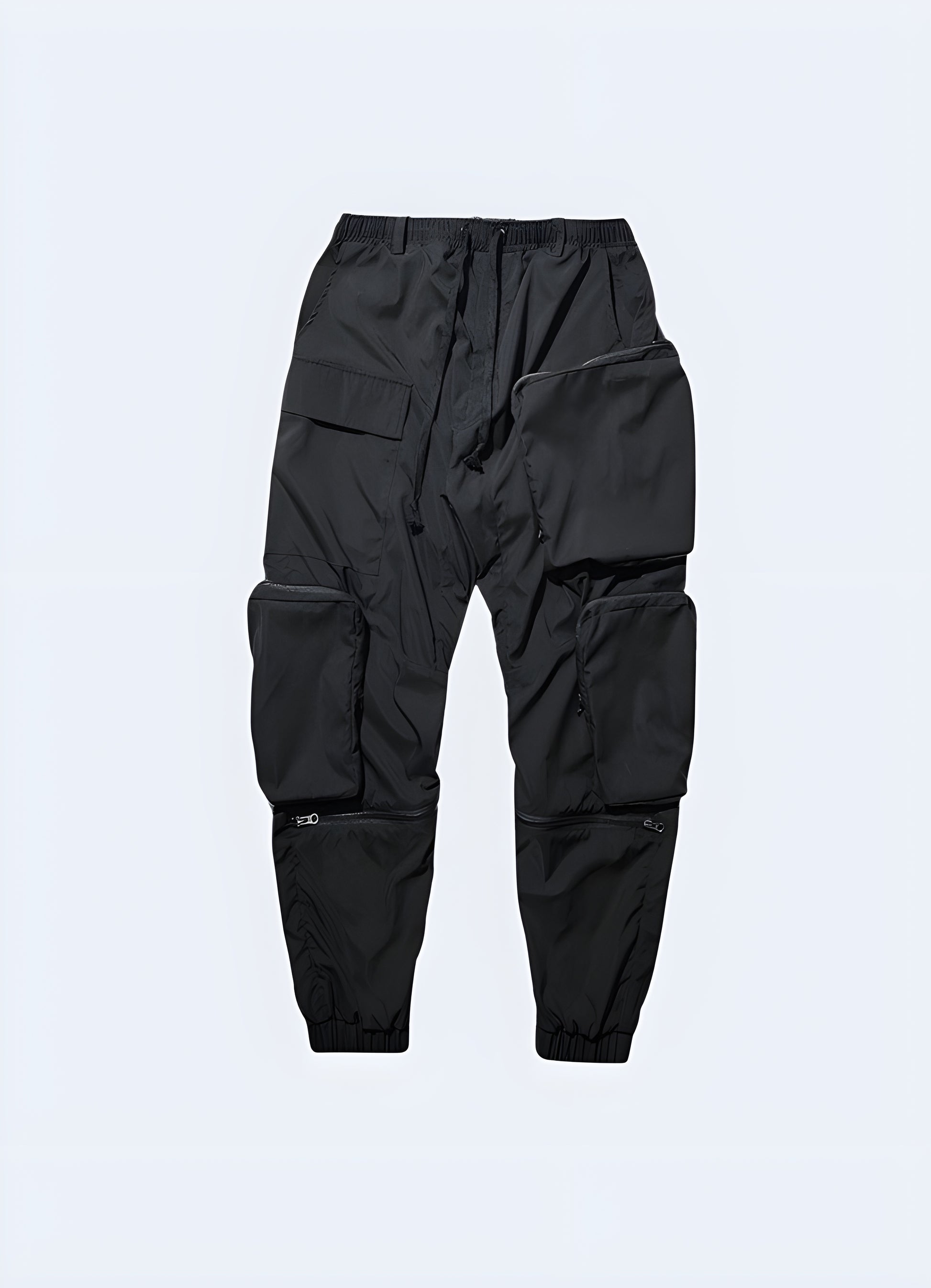 Front view of the stylish and functional Pupil Travel Pants, showcasing their practical design for travelers and active individuals in Canada.