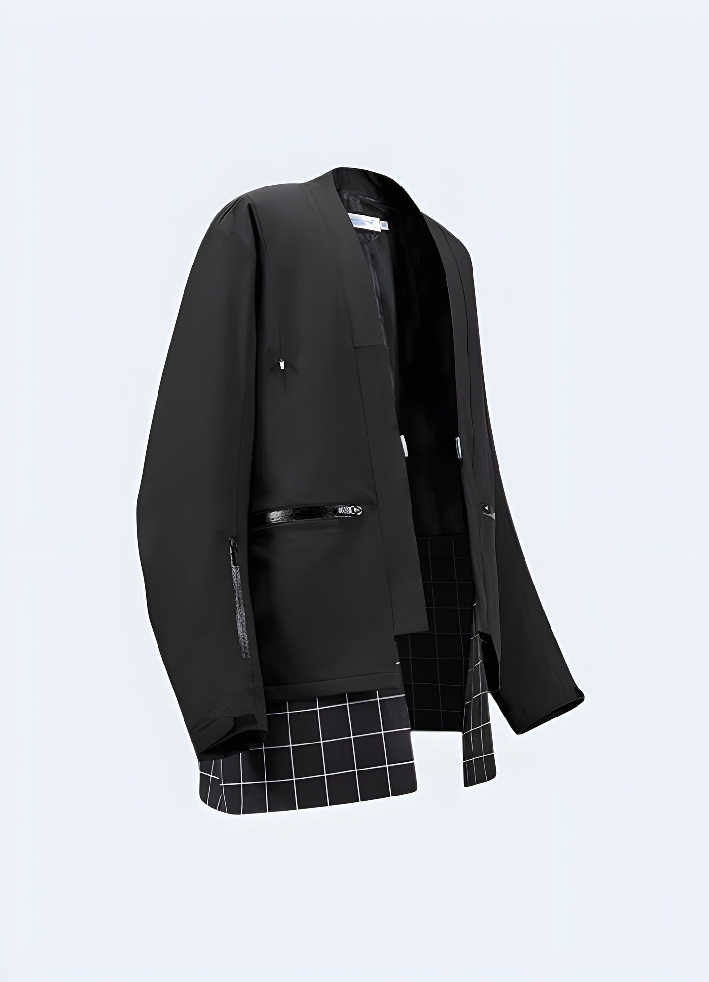 Front view of the Reindee Lusion kimono, highlighting the eye-catching design, premium fabric, and impeccable craftsmanship that make this piece a standout choice for fashion-forward individuals Canada.