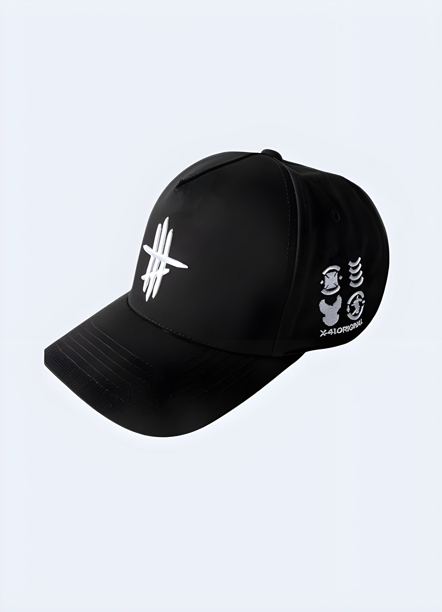 This cool streetwear hat extends your style, integrating seamlessly with your darkwear and warcore outfits.