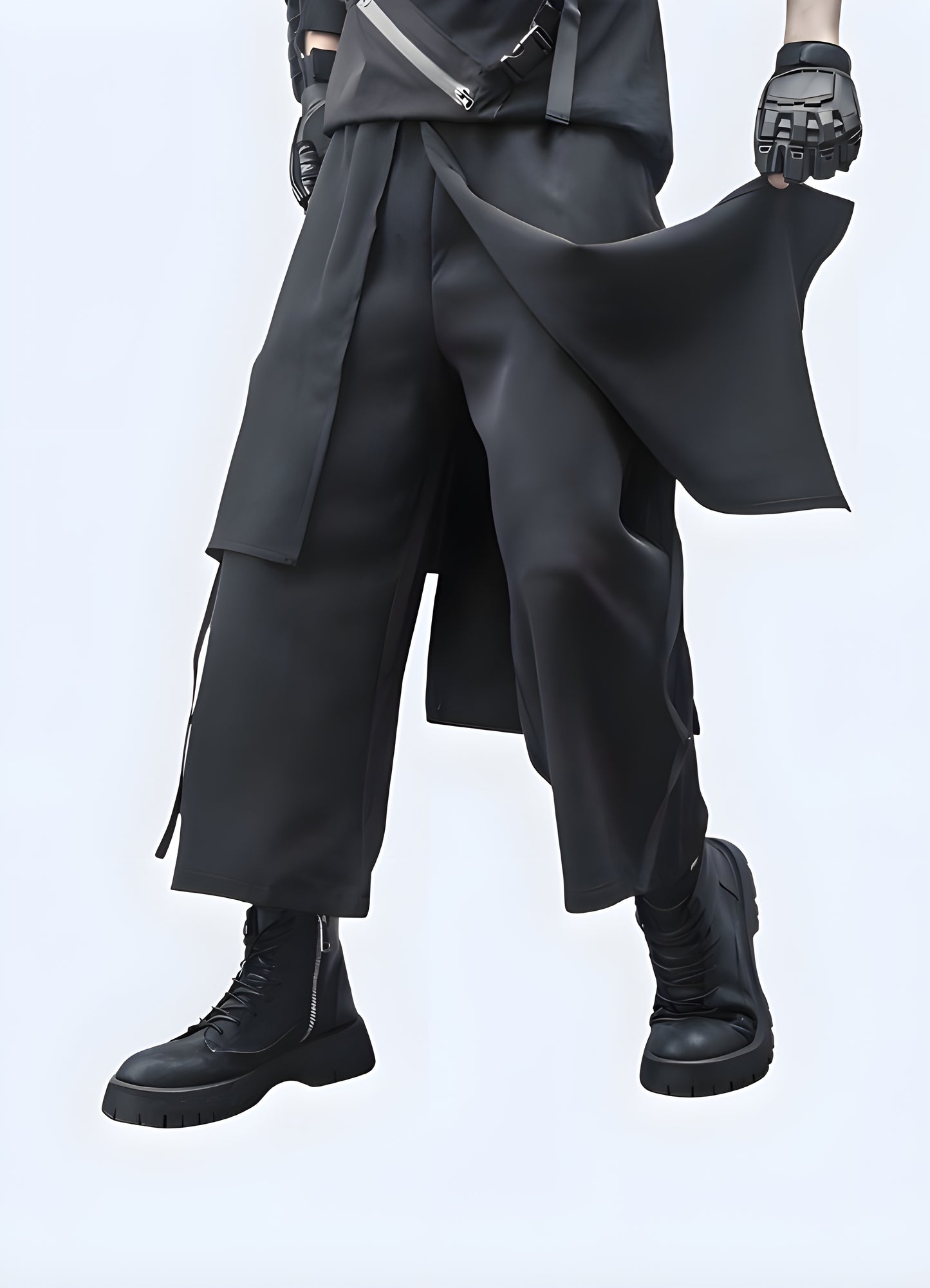 Comfortable and stylish techwear harem pants, offering a unique blend of functionality and fashion for urban enthusiasts in Canada.