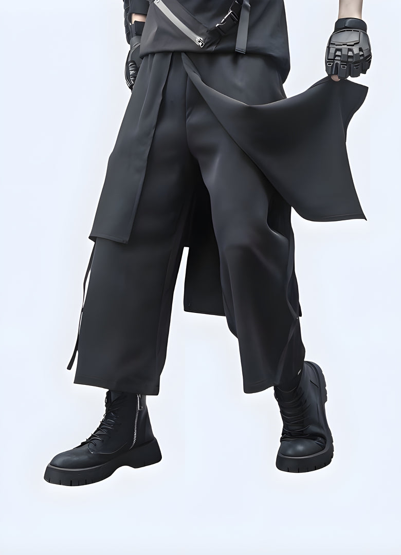 Comfortable and stylish techwear harem pants, offering a unique blend of functionality and fashion for urban enthusiasts in Canada.