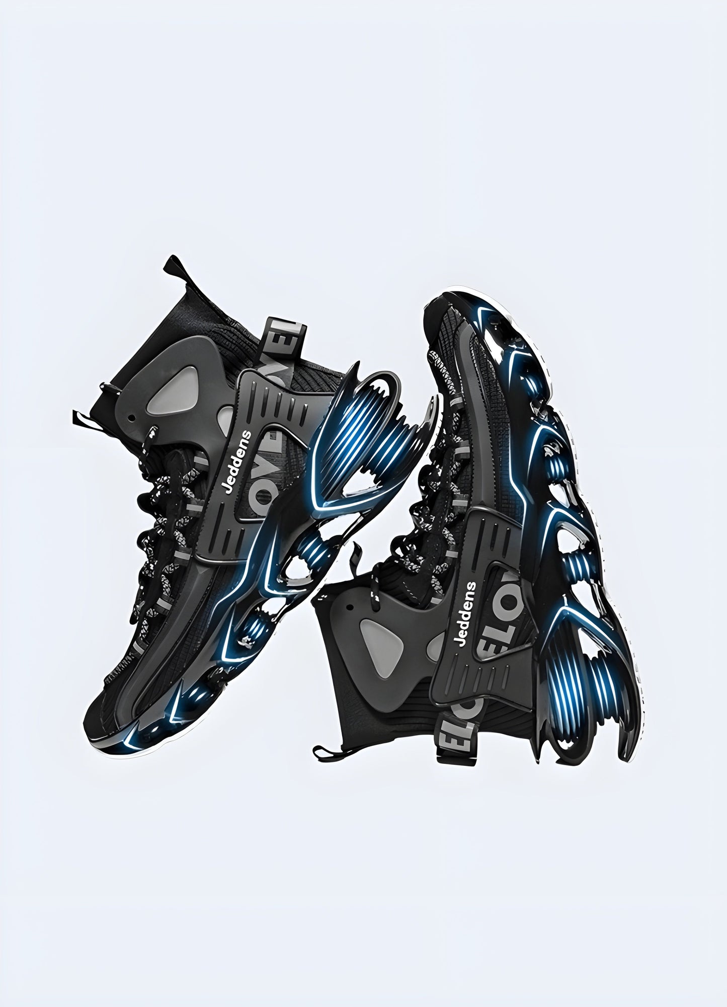 Techwear walking shoes modeled in the Canada. Stylish, durable design for urban exploration.