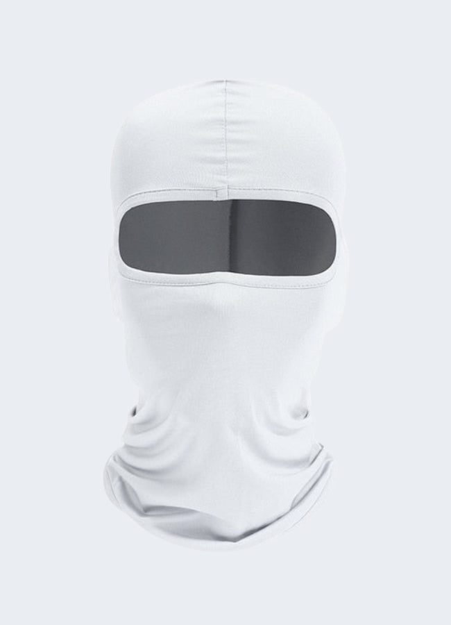 Stealth shinobi hood & mask combo techwear balaclava white Canada.