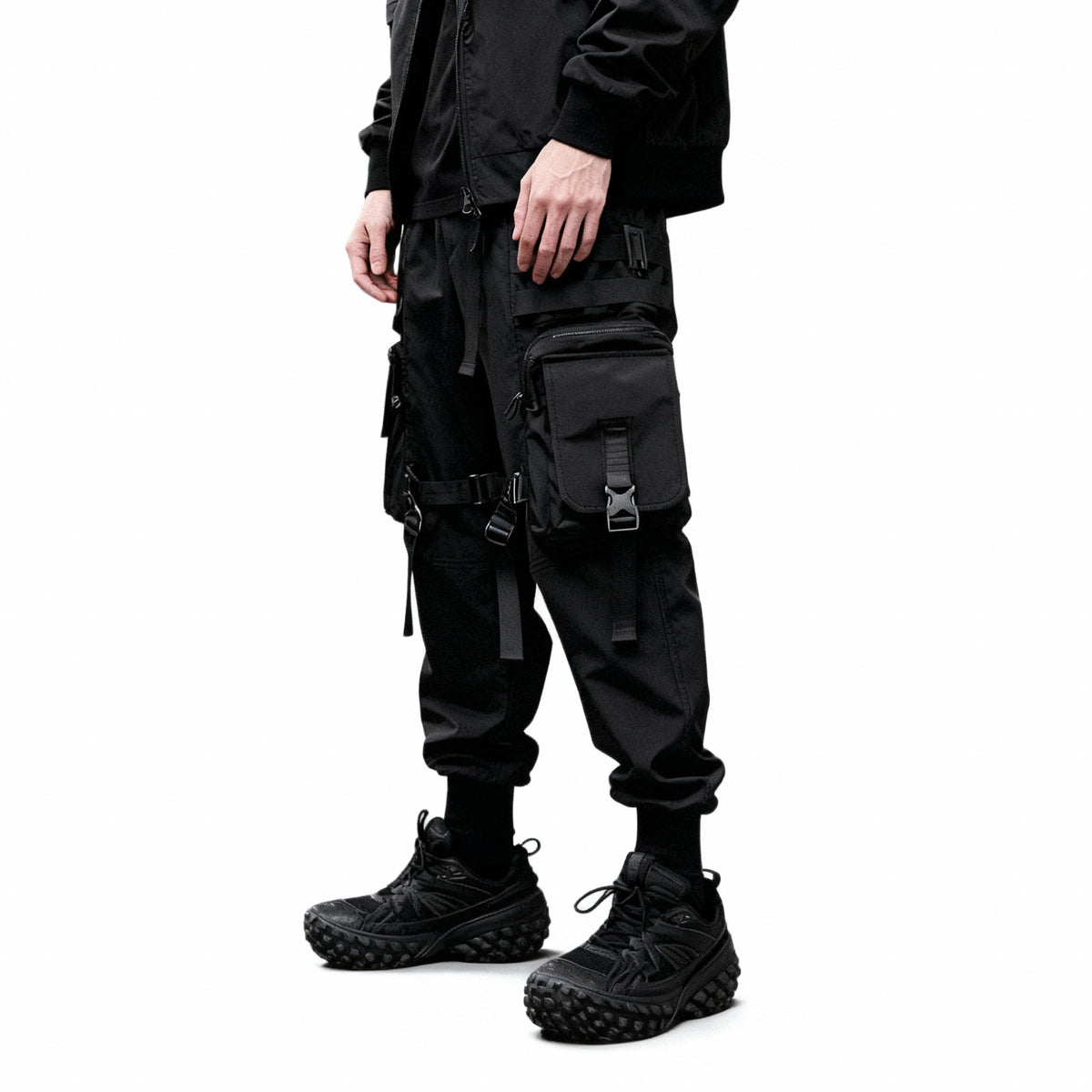 Back view of the Paratrooper Pants laid out to show the leg shape