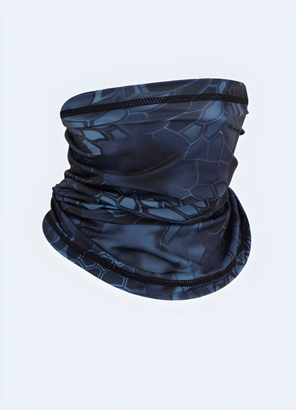 Soft fleece lining for added comfort balaclava half face navy blue camo in Canada.