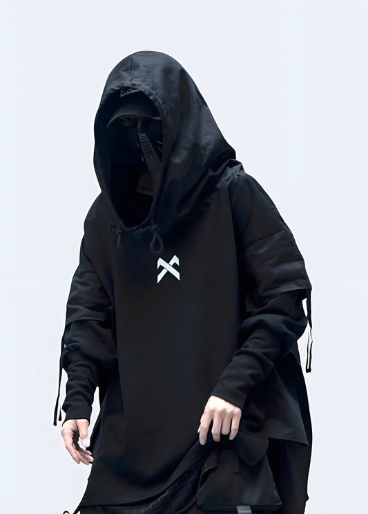 Trendy black hoodie perfect for streetwear fashion in the Canada.