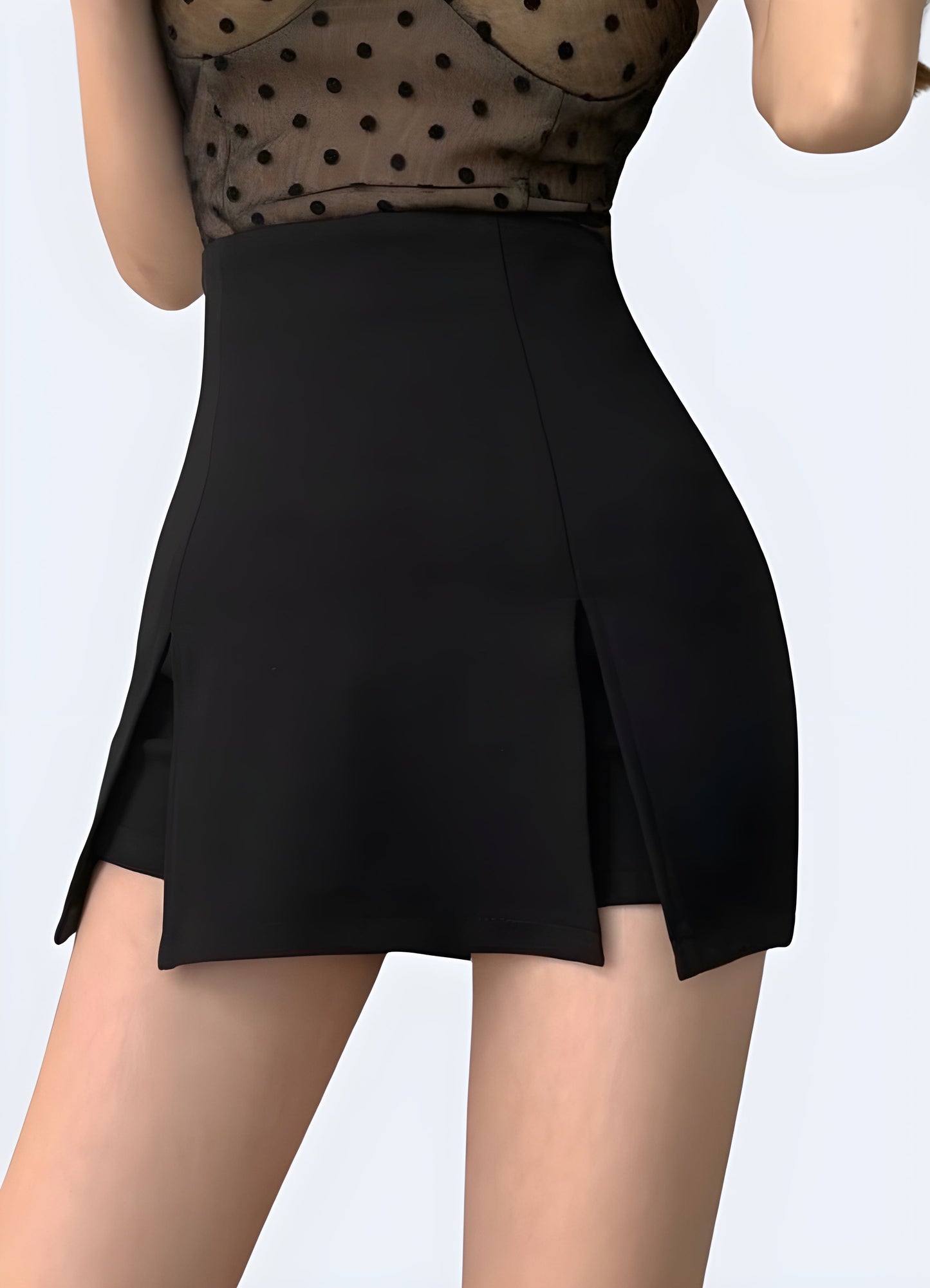 Stylish black mini skirt, perfect for creating a chic and versatile look for women in the Canada.