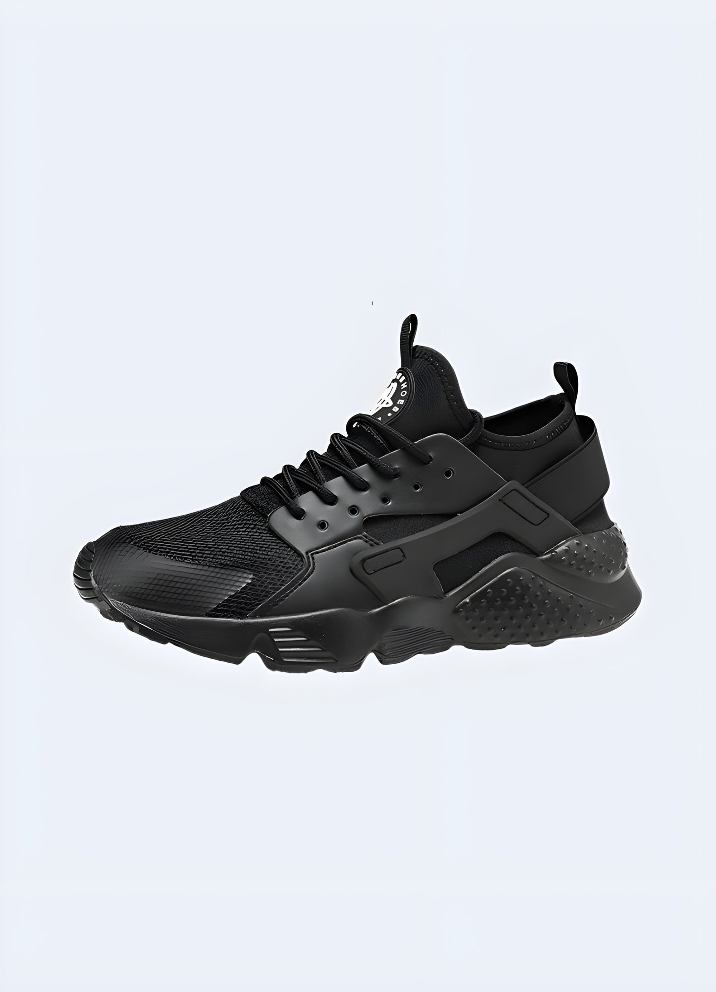 Stylish black streetwear sneakers with a bold and modern design, perfect for making a fashion statement in the Canada.