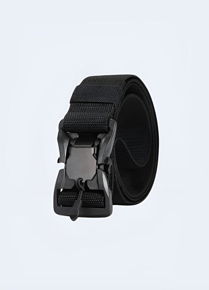 Our Black Utility Belt, a must-have accessory in the techwear universe Canada.