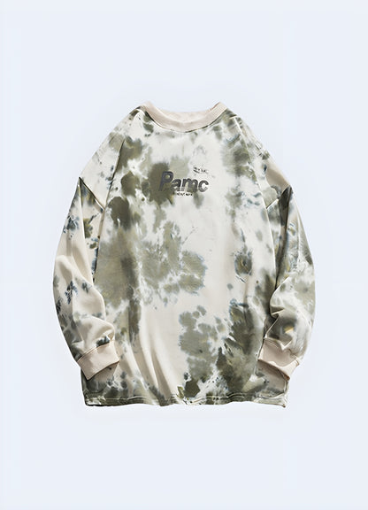 Camo Streetwear Sweatshirt Tie Dye