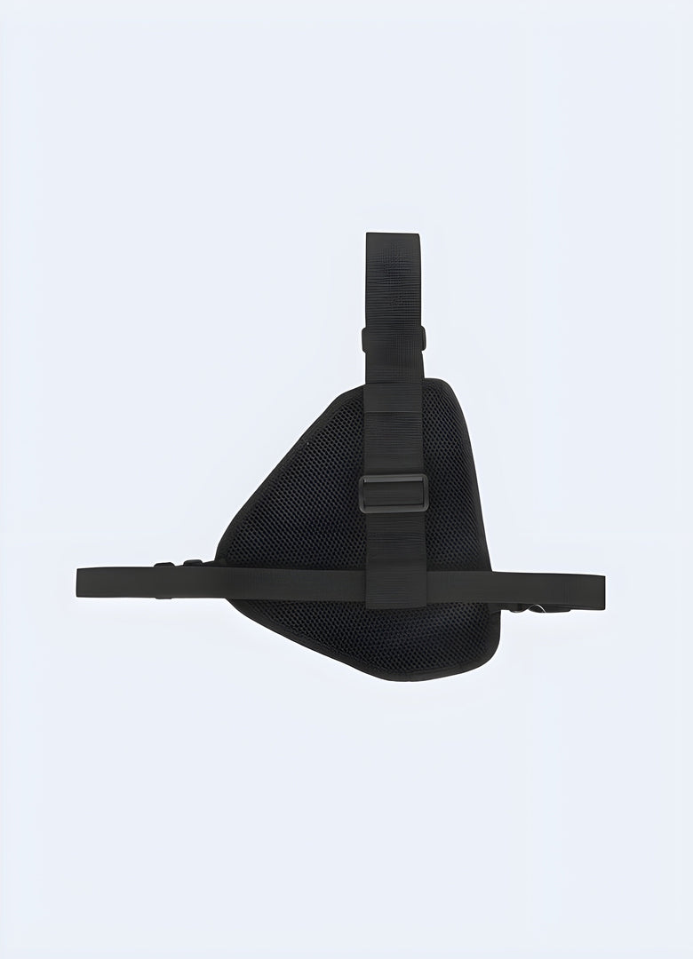 The back of the bag is plain or features minimal design elements, focusing on the strap’s attachment points and how the bag sits against the model's back Canada.