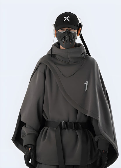 Stylish and versatile cloak hoodie, designed for both comfort and fashion, available in Canada.