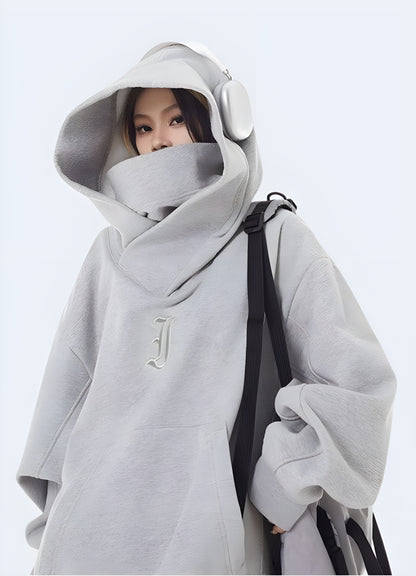 Cotton women's techwear hoodie available in Canada, perfect blend of comfort and style.