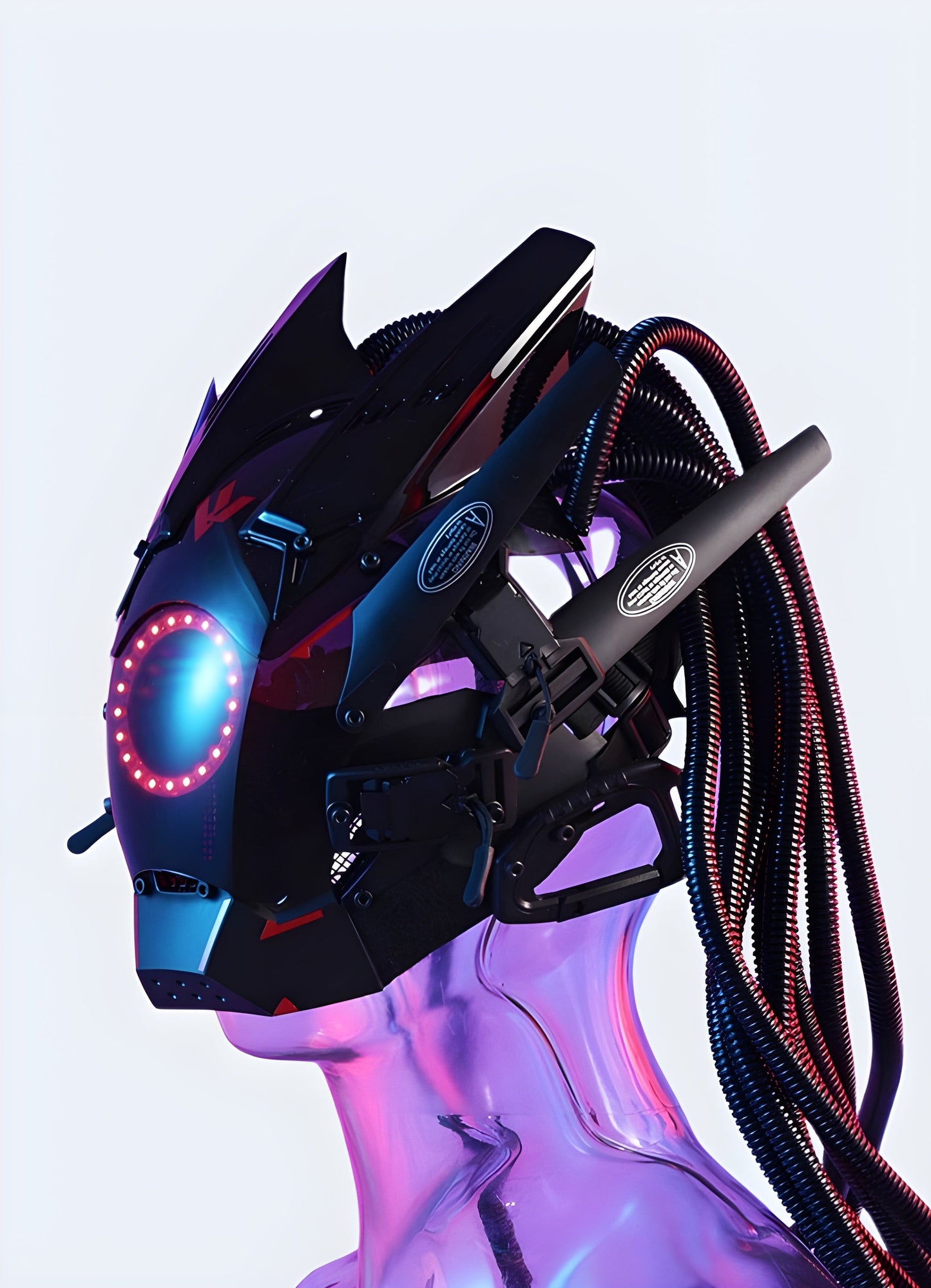 Unleash your inner futuristic being with this angular cyber mask Canada.