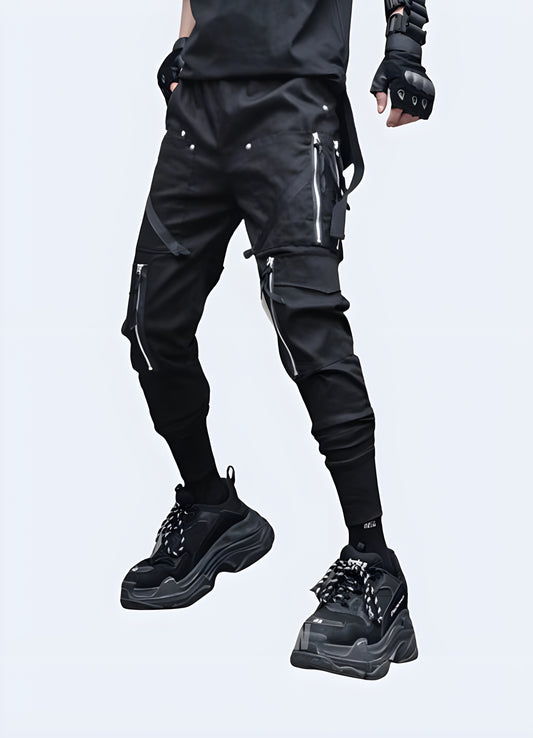 Trendy Korean streetwear pants featuring unique designs and high-quality materials, perfect for fashion-conscious individuals in Canada.