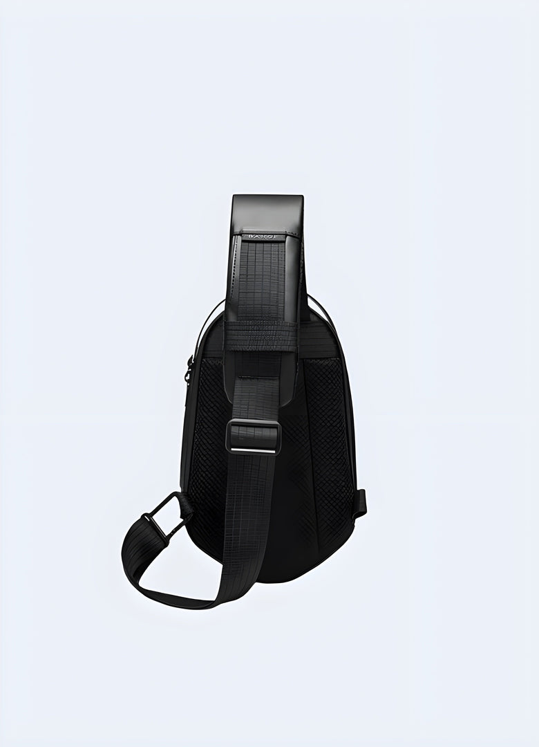 Its streamlined appearance complements the model's contemporary outfit against a neutral background Canada.