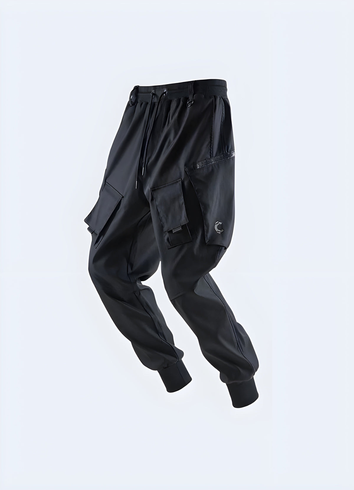 Close-up of the thigh cargo pocket on the Futuristic Cargo Pants