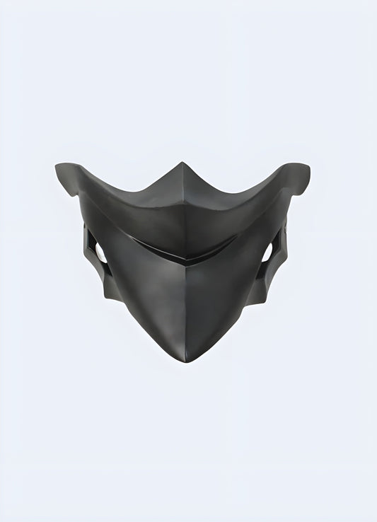 Futuristic cyberpunk mask with advanced design and intricate details. Cutting-edge mask showcasing high-tech aesthetics.