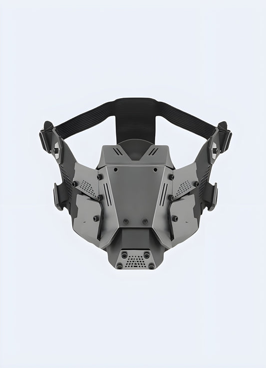 This avant-garde mask boasts futuristic aesthetics and a comfortable, breathable design Canada.