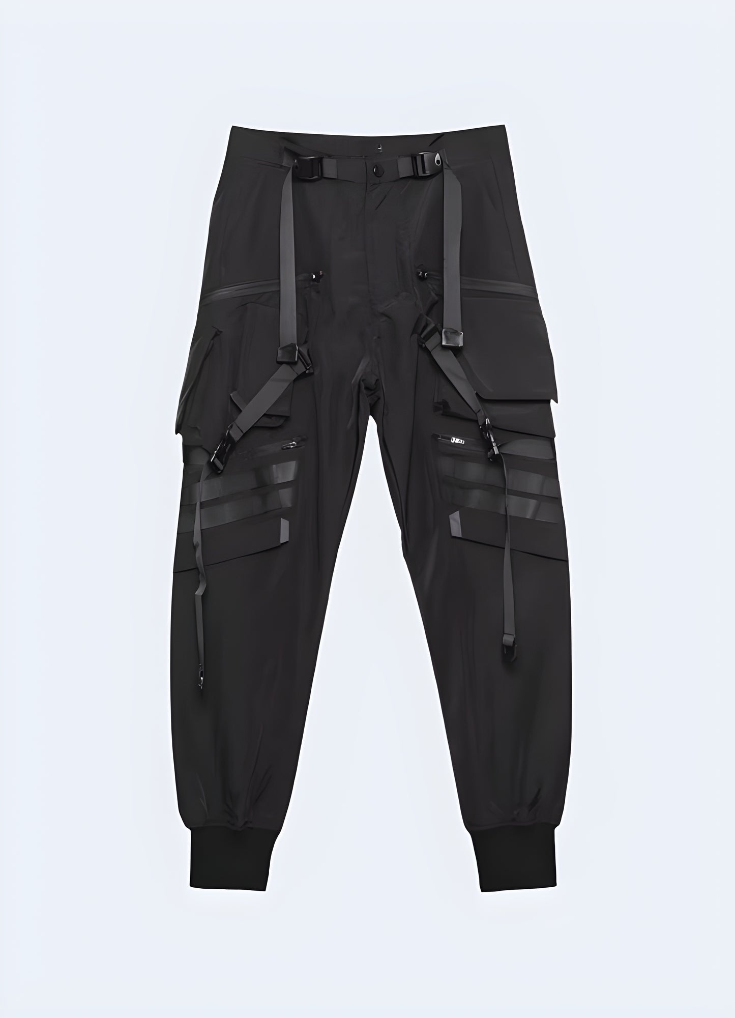 Cutting-edge futuristic pants, featuring innovative design and advanced materials, perfect for fashion-forward individuals seeking to make a bold statement in Canada's urban landscape.