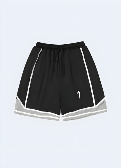 Stylish and comfortable hip-hop techwear shorts for men, perfect for streetwear fashion in the Canada.