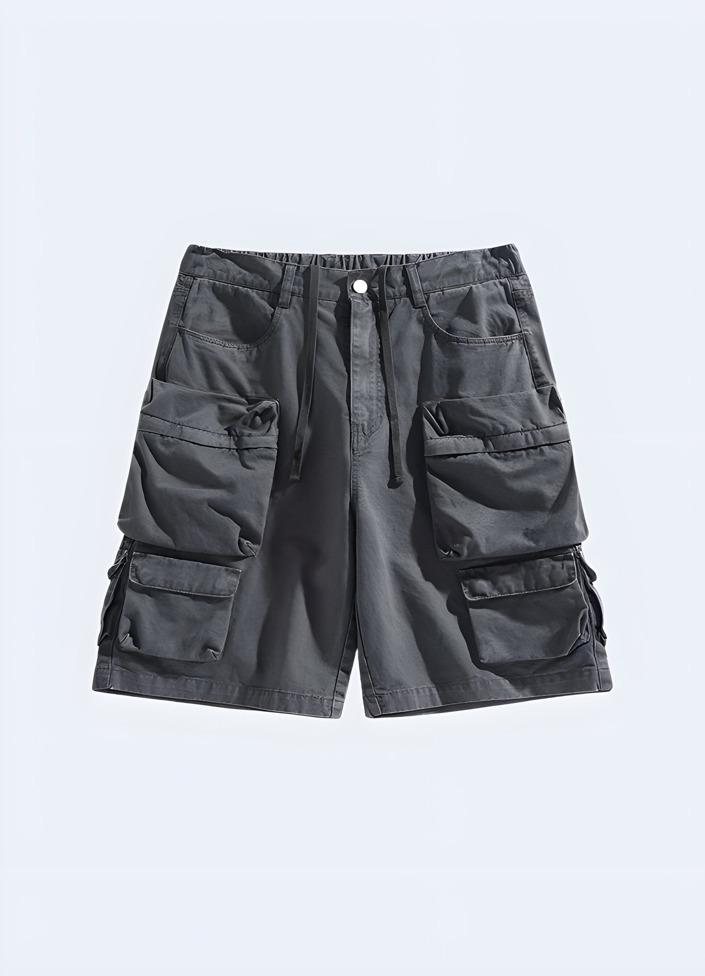 Rugged industrial cargo shorts for man, designed for durability and functionality in the work environment.