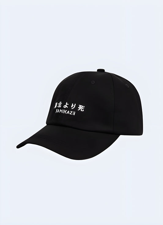 A modern kamikaze cap, perfect for techwear enthusiasts in the Canada.