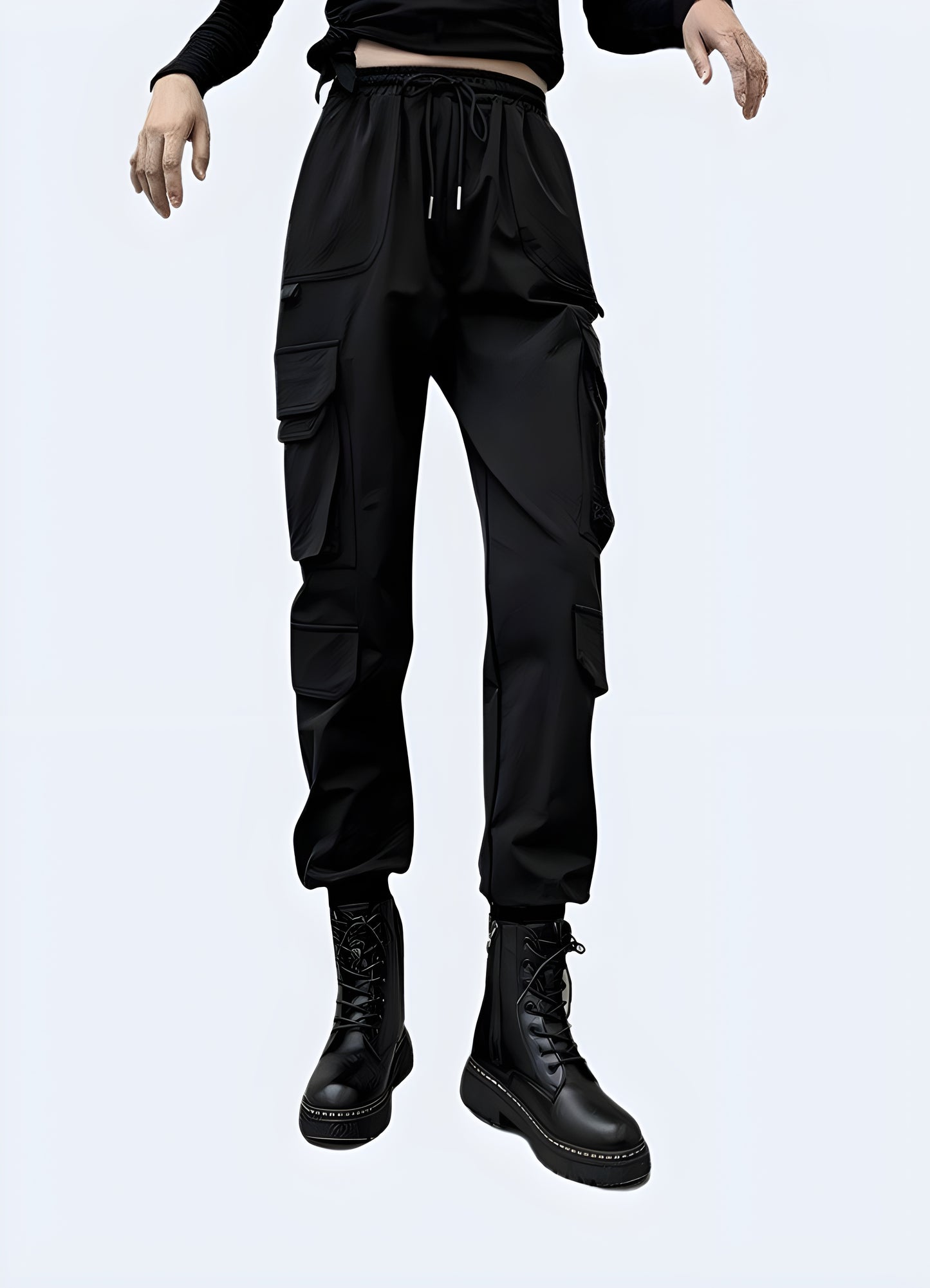 Korean techwear pants available in Canada, featuring a modern and functional design.