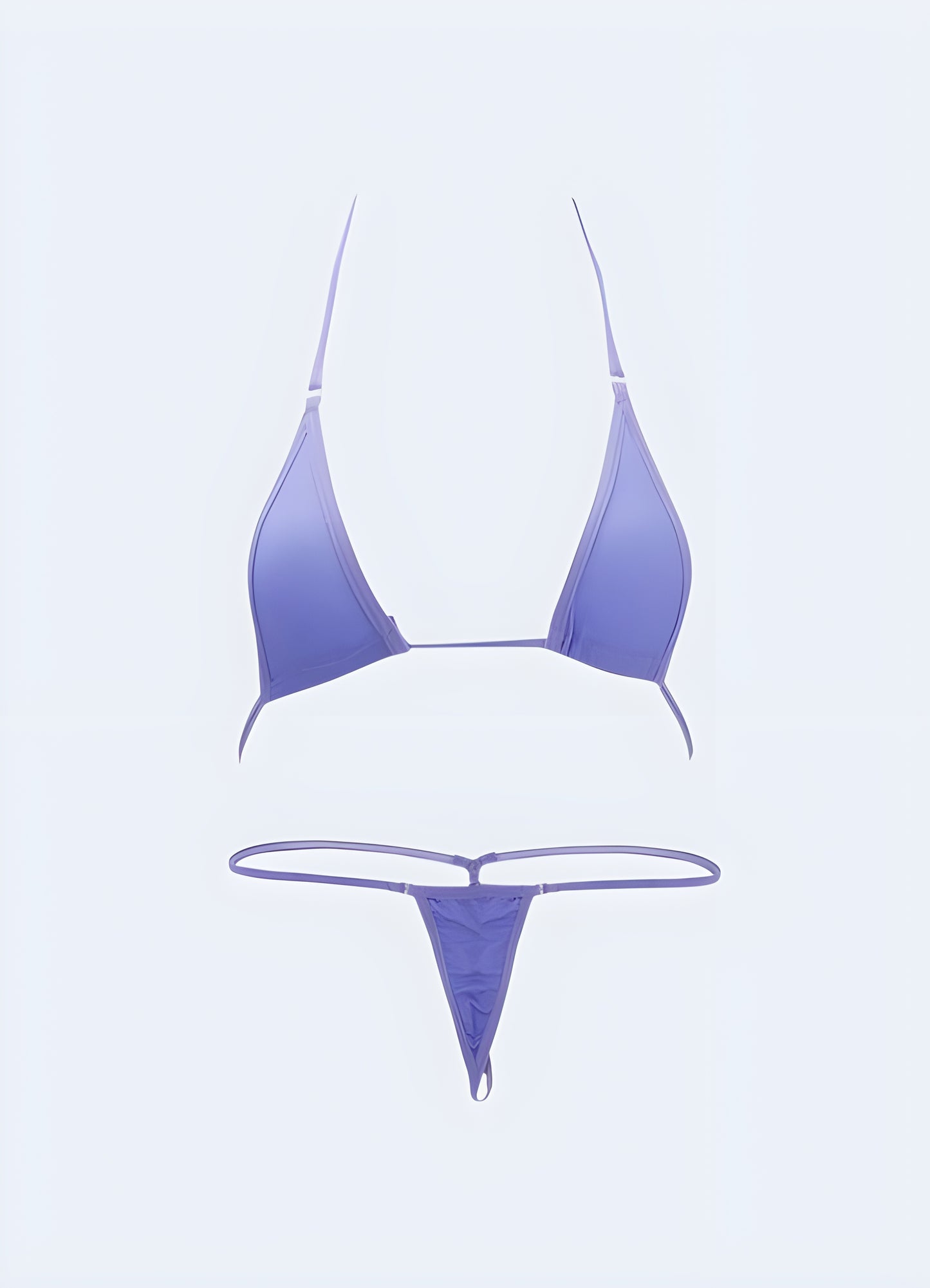 Lavender micro bikini front view available in Canada, highlighting its soft color and stylish fit.