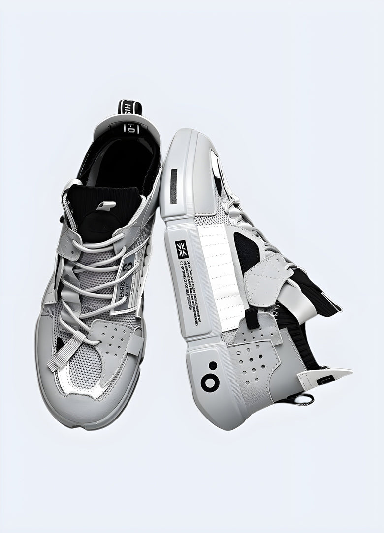 Front and side view of lunarcore shoes showcasing their otherworldly design, innovative materials, and eye-catching colors, ideal for fashion-forward individuals in the Canada.