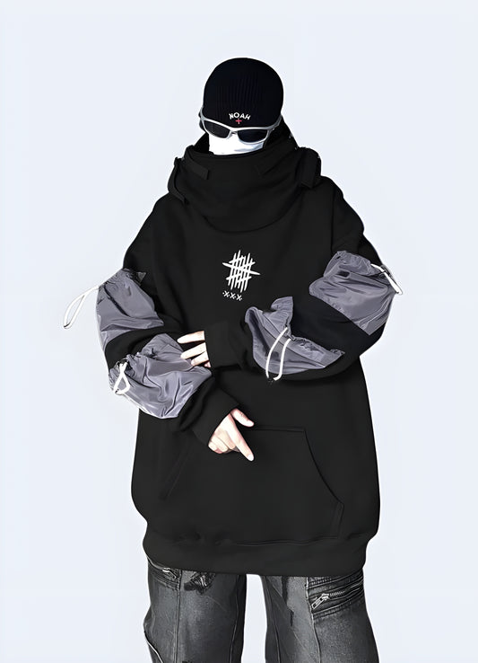 Trendy black hoodie perfect for streetwear fashion in the Canada.