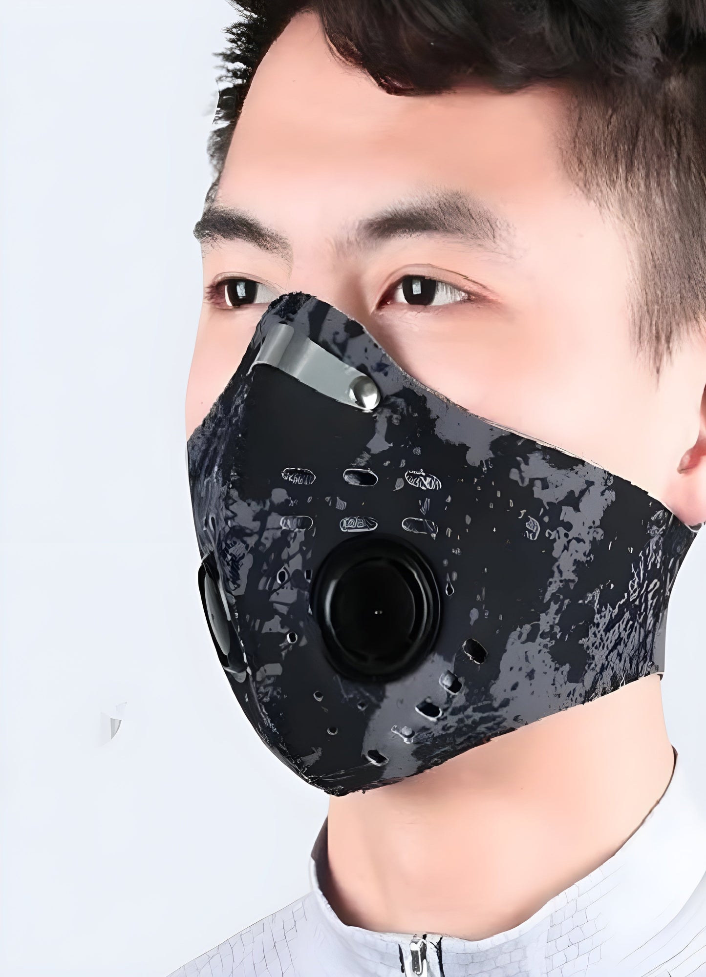 Embrace the future of protection with this stylish camouflage face mask in Canada.