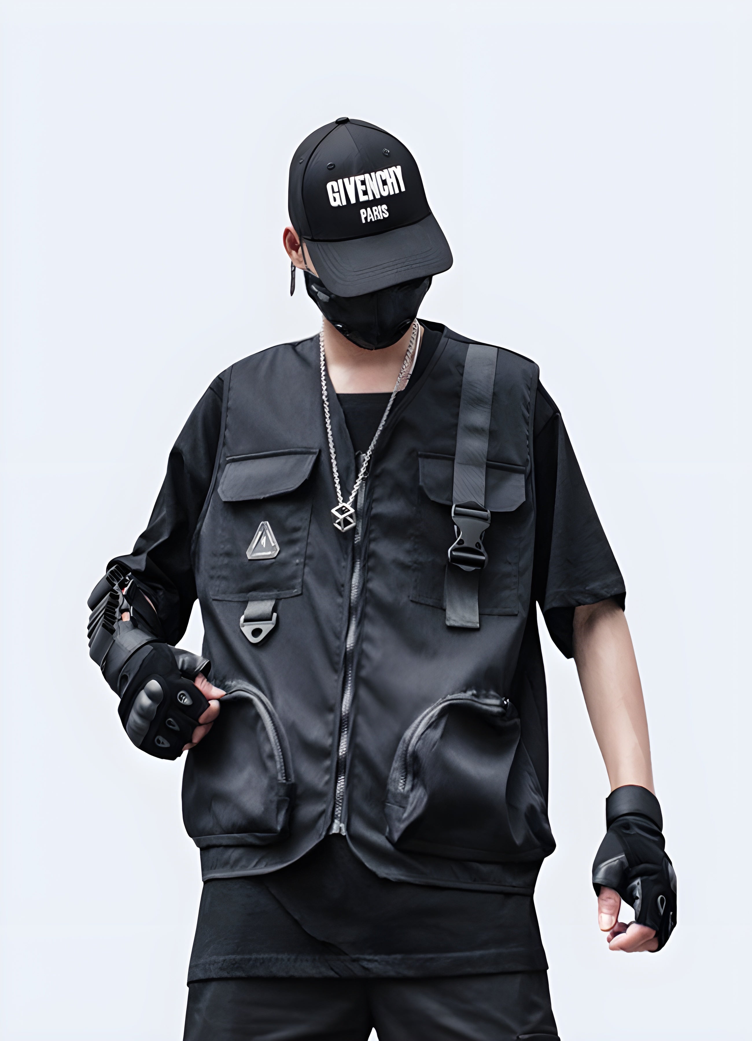 Cargo Utility Vest Streetwear S