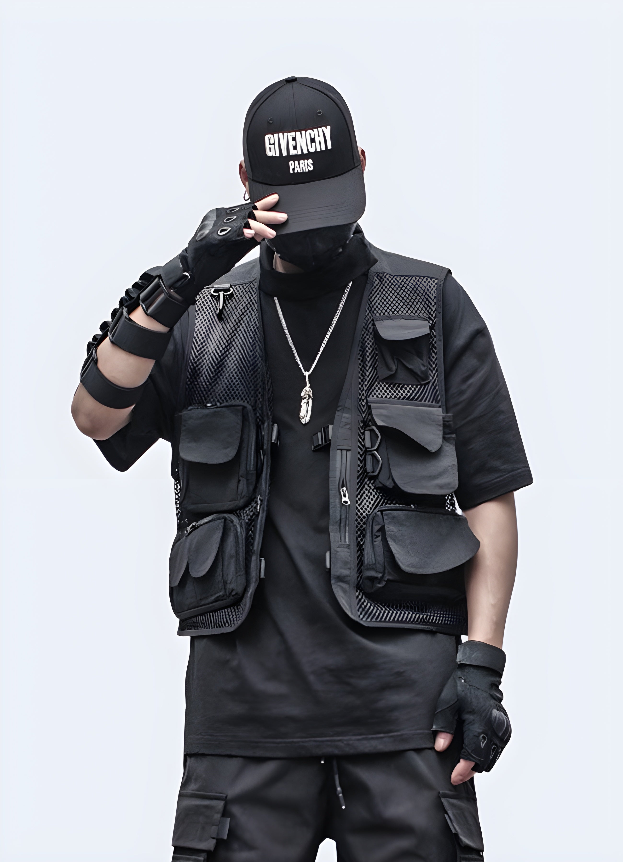 Vests Computers Men's Techwear Vests Canada | Dark & Cyberpunk – Techwear Canada