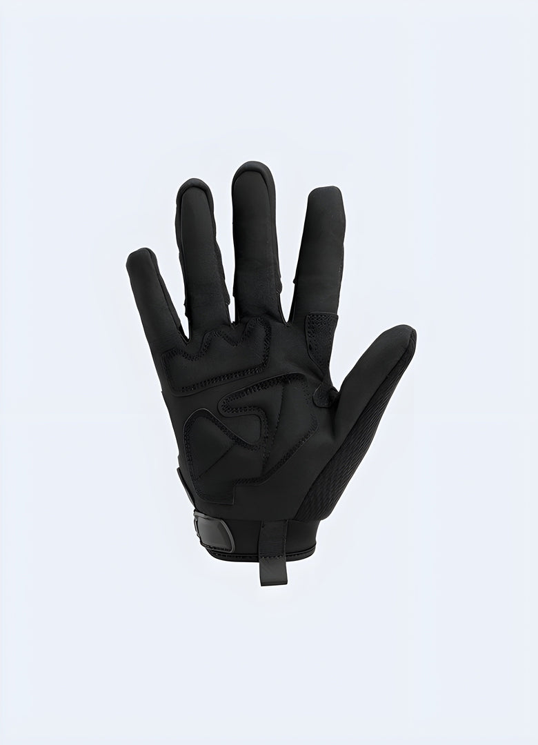 Back view of military full-finger tactical gloves. The gloves show their knuckle protection and breathable fabric.