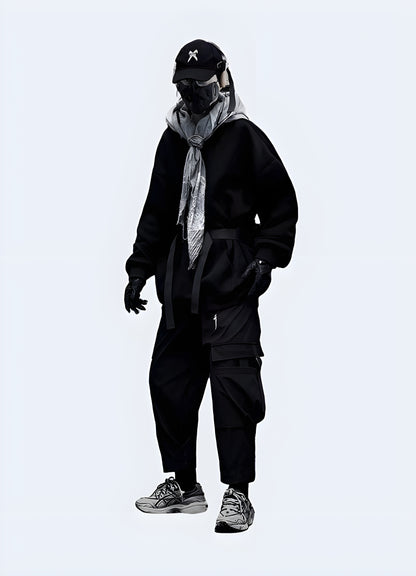 Techwear ninja pants offering a blend of urban style and modern functionality, now available in Canada.