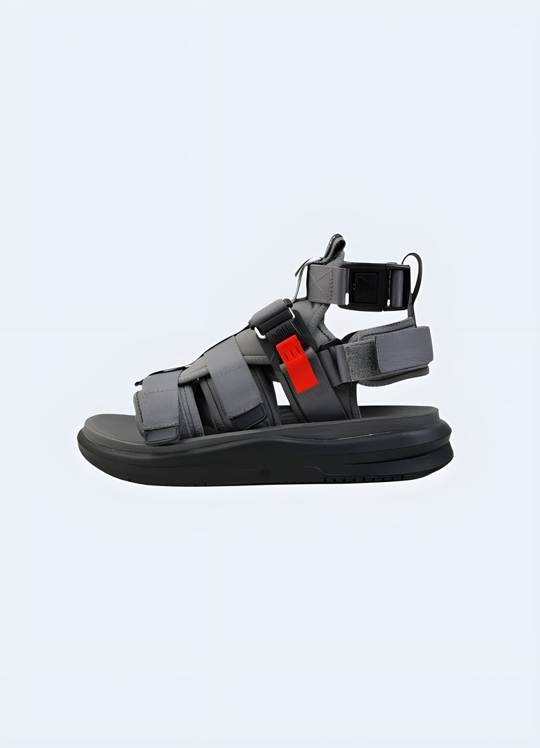 Modular techwear sandals available in Canada, designed for versatility and functionality in modern urban environments.